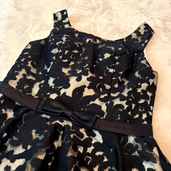 LEVORY J Black Floral Lace Fit & Flare Cocktail Dress – Women’s Size 2 - Picture 4 of 10